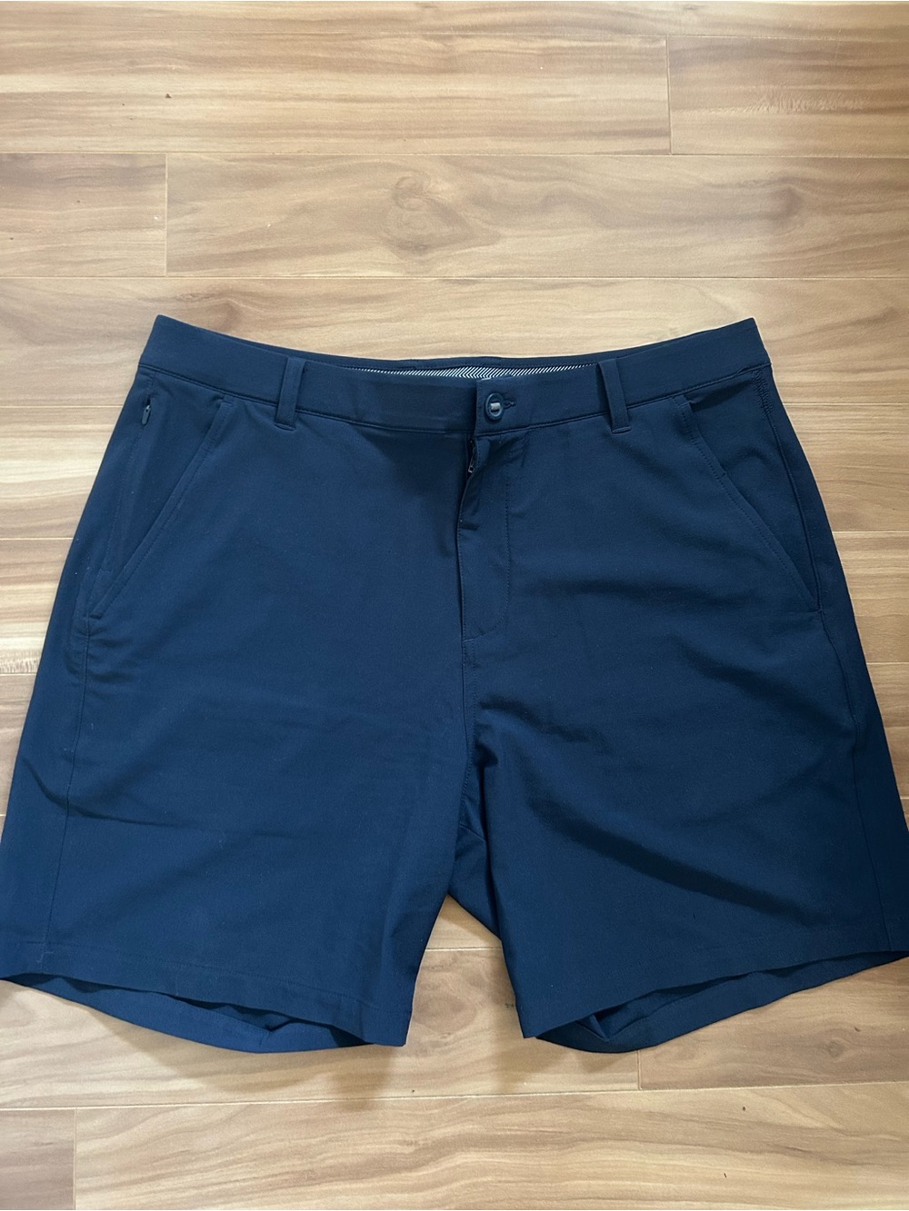Puma Men's Dark Navy Performance Flat-Front Shorts